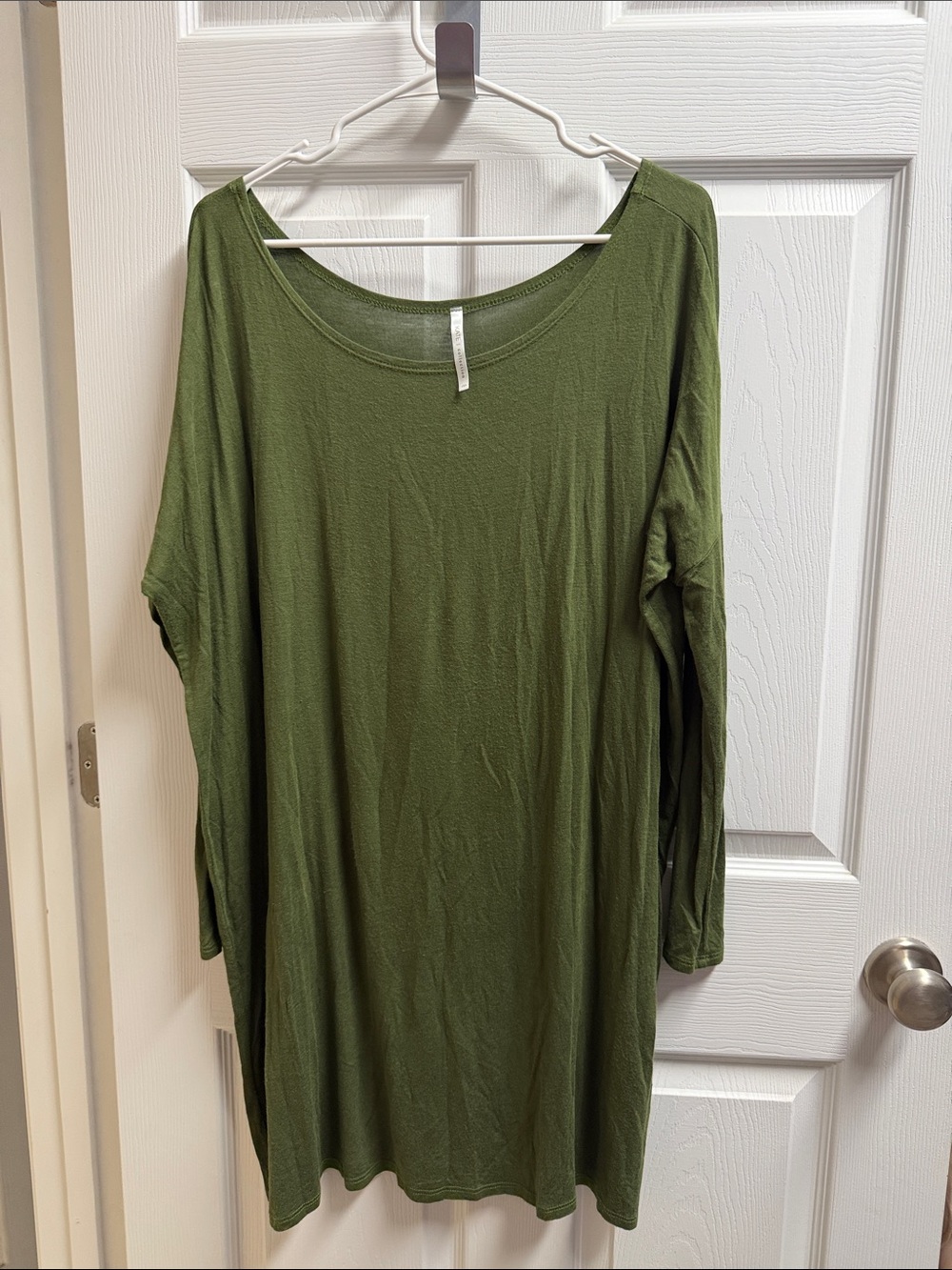 KATE | Olive Green Knit Tunic/Dress